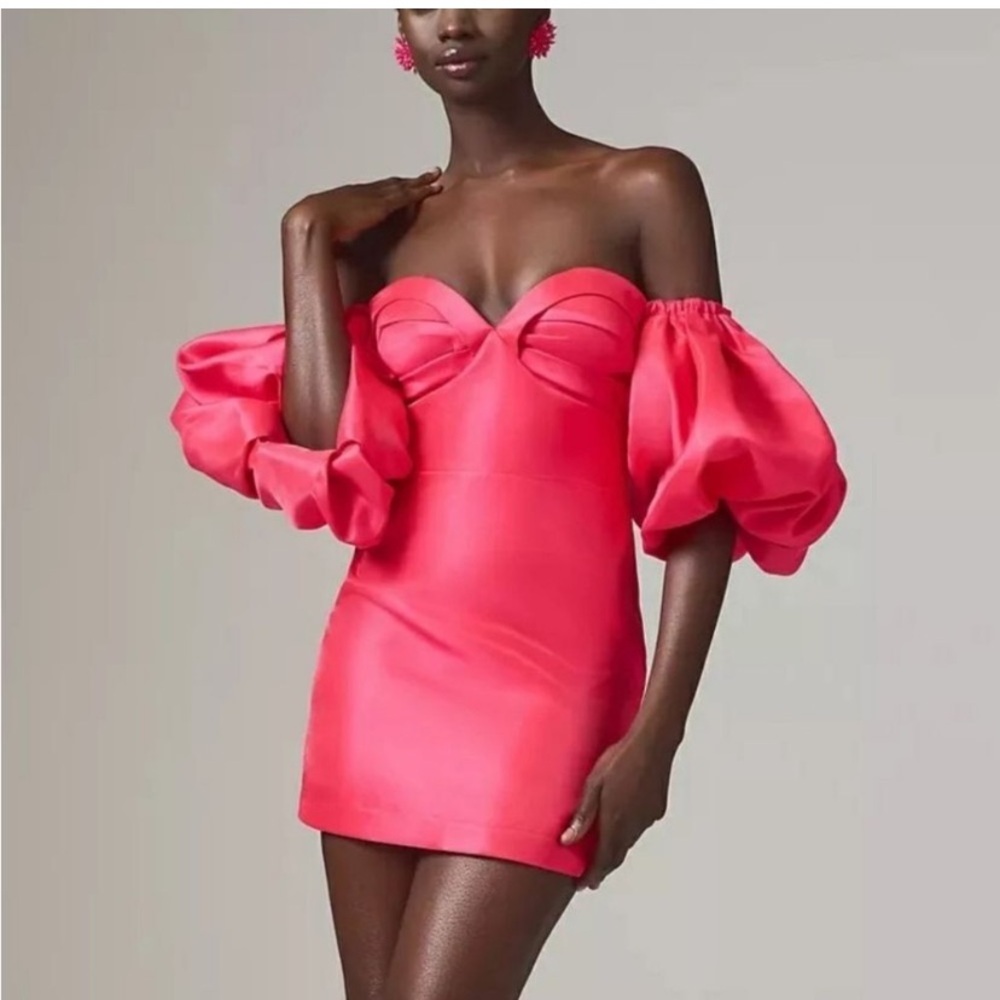 NWT Audette Off-The-Shoulder Puff-Sleeve Mini Dress (Anthropologie)
